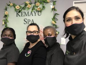 Beauty therapists working at a beauty spa in hillcrest